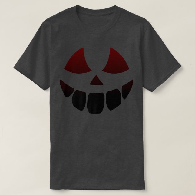 Camiseta Halloween Costume Assustador Abóbora Abóbora Ria d (Frente do Design)