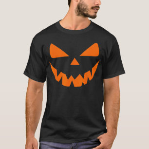 Camiseta Halloween Costume Jack O' Lantern Pumpkin Face Wom