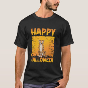 Camiseta Halloween Costume Men Mulheres Engraçadas Cheetah 