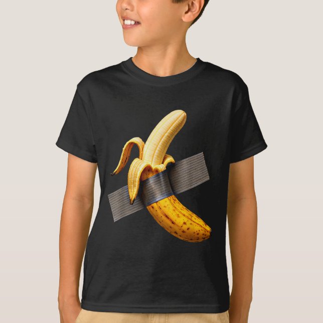 Camiseta Halloween Costume Peeled Banana Funny Duct Tape Ba (Frente)