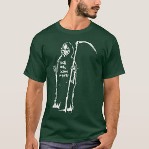 Camiseta Halloween Costume Reaper Grim Fale Que Eu Vim 