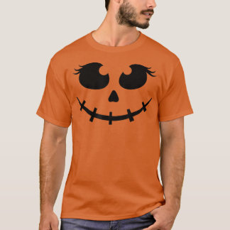 Camiseta Halloween Costume Women Girls Jack O Lantern Pumpk