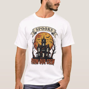 Camiseta Halloween Crew Vintage Desenho Casa Assom