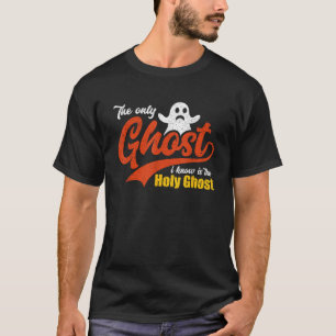 Camiseta Halloween Cristão O Único Fantasma Que Eu Conheço