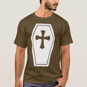 Camiseta Halloween Cross Coffin Vampire Trendy Aestética 34