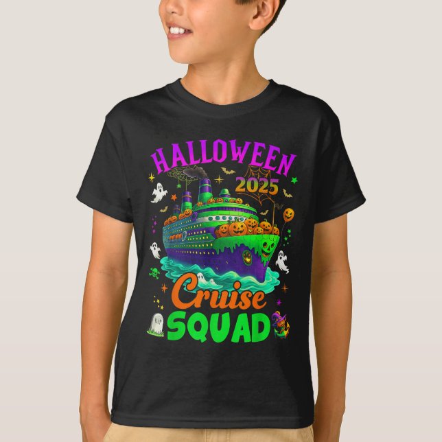 Camiseta Halloween Cruise Squad 2025 Matching Cruising Crui (Frente)
