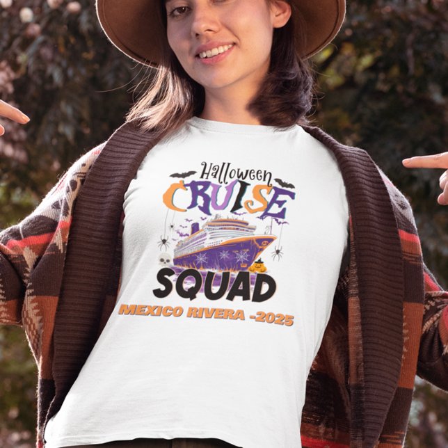 Camiseta Halloween Cruise Squad Personalizado (Criador carregado)