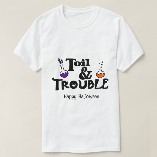 Camiseta Halloween Custom Whimsical Engraçado Moderno (Frente do Design)