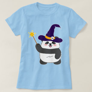 Camiseta Halloween Cute Baby Panda Witic Wand