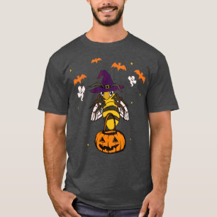 Camiseta Halloween Cute Bee Witch Hat Bee Costume