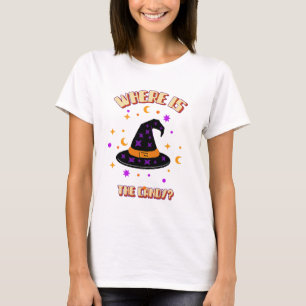 Camiseta Halloween Cute T-Shirt Witch Hat Onde Está O Docin