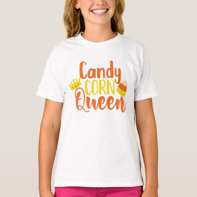 Camiseta Halloween da Diversão da Rainha dos Camarões (Frente)