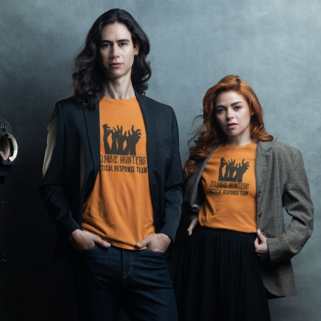 Camiseta Halloween da Equipe de Resposta Tática dos Caçador (Criador carregado)