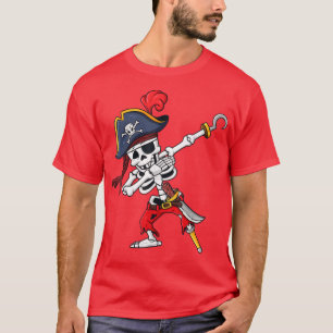 Camiseta Halloween Dabbing Pirate Skeleton Funny Dab Boys G
