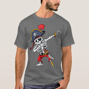 Camiseta Halloween Dabbing Pirate Skeleton Funny Dab Boys G