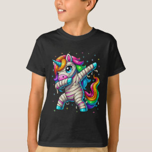 Camiseta Halloween Dabbing Unicorn Cute Girls Halloween 202