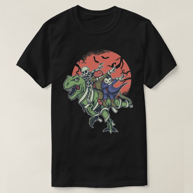 Camiseta Halloween Dabbing Zombie Brain Funny Boys Men Dab  (Frente do Design)