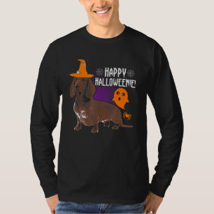 Camiseta Halloween Dachshund Men Women Kids Happy Halloween