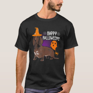 Camiseta Halloween Dachshund Men Women Kids Happy Halloween