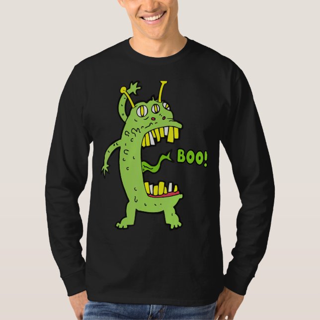 Camiseta Halloween de Alienígena Monstro (Frente)