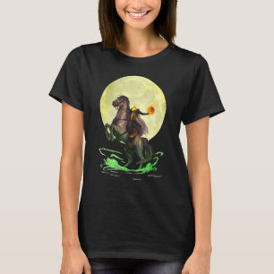 Camiseta Halloween de Cavaleiro Sem Cabeça e Mau-Estreito