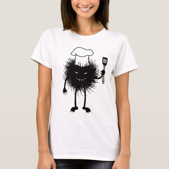 Camiseta Halloween de criação de Mau cozinhar (Frente)