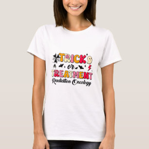 Camiseta Halloween De Oncologia De Trick Ou De Tratamento