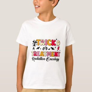 Camiseta Halloween De Oncologia De Trick Ou De Tratamento