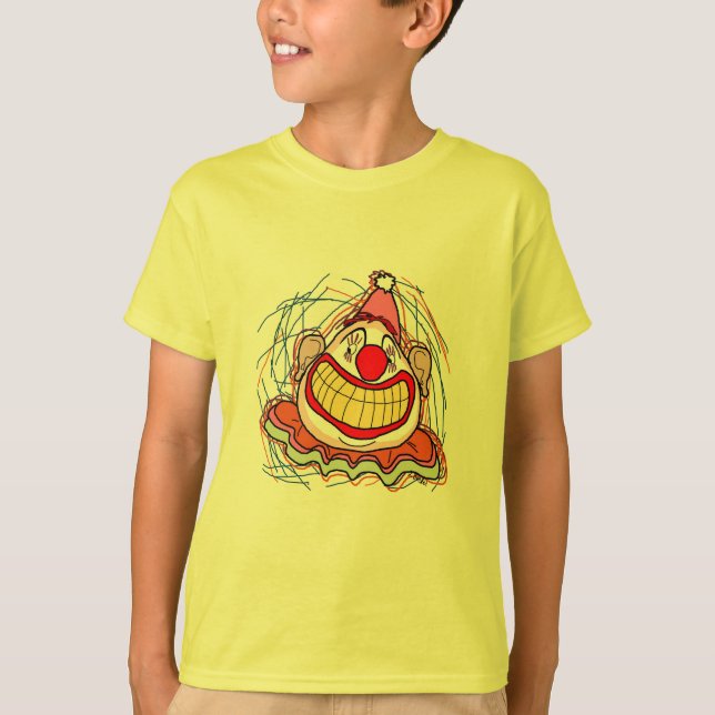 Camiseta Halloween de Palhaço Assustador (Frente)