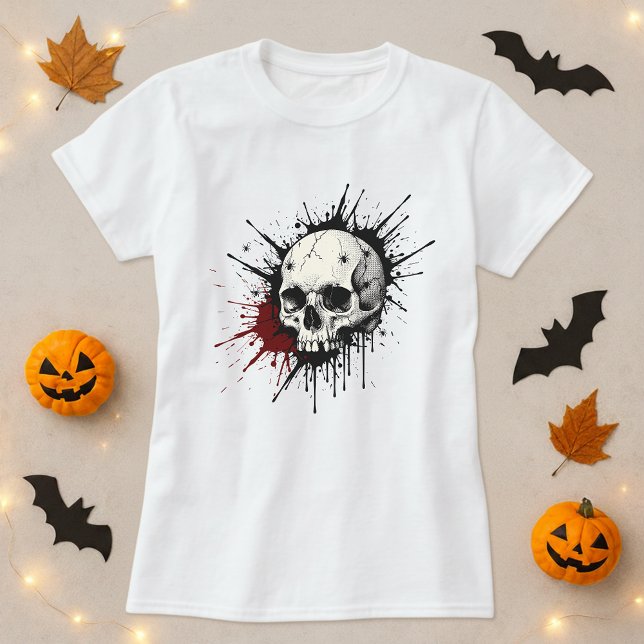 Camiseta Halloween De Pele (Criador carregado)