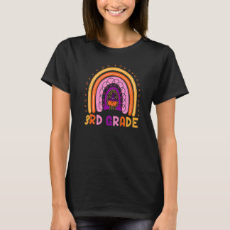 Camiseta Halloween De Pumpkin Arco-Íris De 3º Grau Para Men