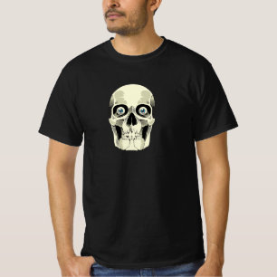 Camiseta Halloween de rosto crânio personalizável