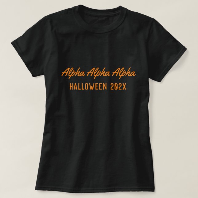 Camiseta Halloween de Sororidade (Frente do Design)