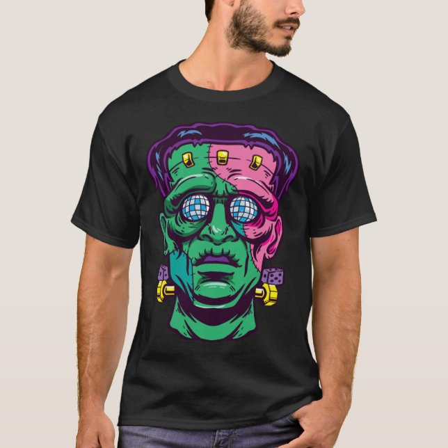 Camiseta Halloween Disco Zombie (Frente)