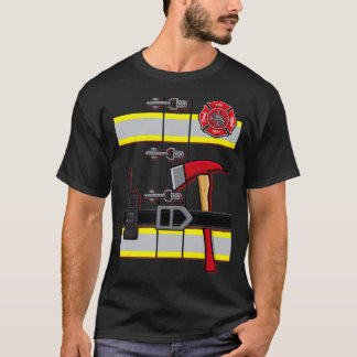 Camiseta Halloween DIY Firefighter Uniform Costume