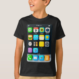 Camiseta Halloween do Aplicativo Móvel de Tela Celular Smar