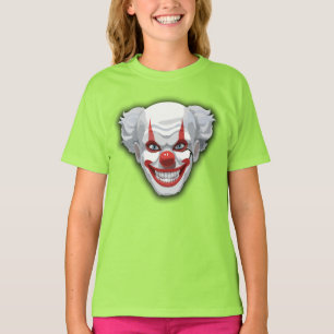 Camiseta Halloween do Carnaval de Palhaço Assustador
