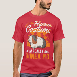 Camiseta Halloween do Costume Humano de Guiné Pig