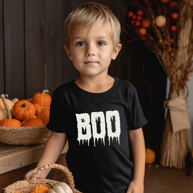 Camiseta Halloween do legal BOO Script do Criança Engraçado (Criador carregado)