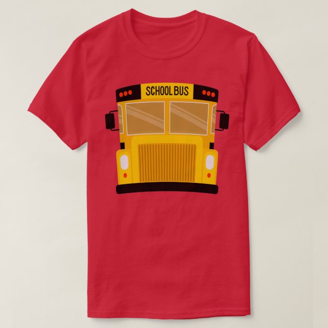 Camiseta Halloween do ônibus escolar Costume engraçada Cria (Frente do Design)