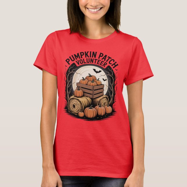 Camiseta Halloween do Voluntário com Patch da Bomba (Frente)