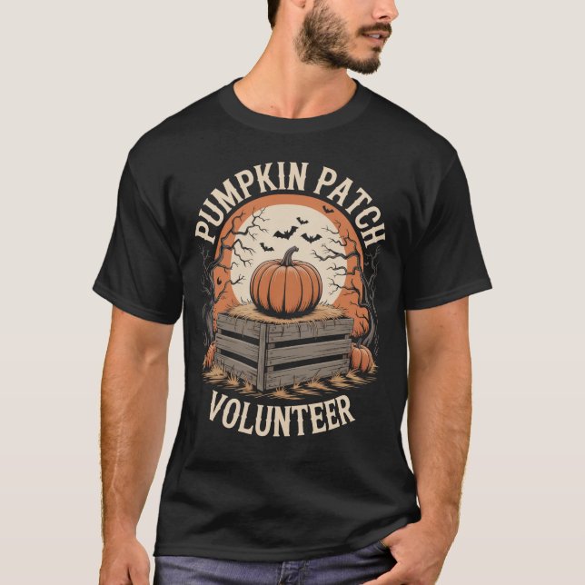 Camiseta Halloween do Voluntário com Patch da Bomba (Frente)