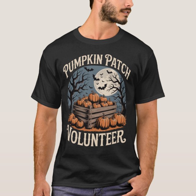 Camiseta Halloween do Voluntário com Patch da Bomba (Frente)