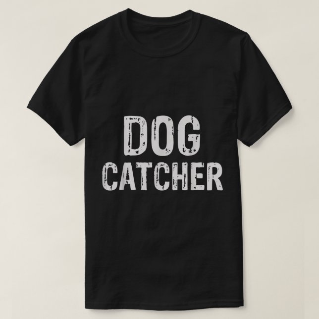 Camiseta Halloween Dog Catcher Costume (Frente do Design)