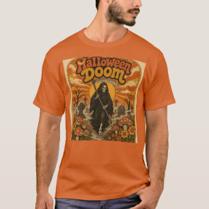 Camiseta Halloween Doom Retro Grim Reaper
