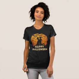 Camiseta Halloween-Duo im Mondlicht