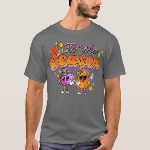Camiseta Halloween É a Temporada Assustador Fantasma Retro