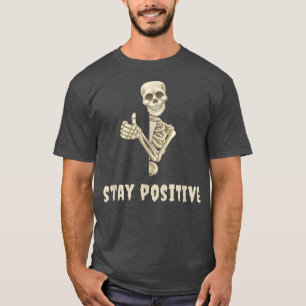 Camiseta Halloween e Gótico Engraçado Coisa Positiva Esquel