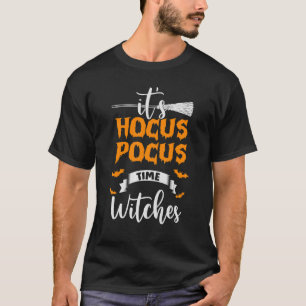 Camiseta Halloween É Hocus Pocus Time Bruxas Meninas Ladi