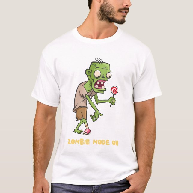 Camiseta Halloween é hora de viver com medo (Frente)